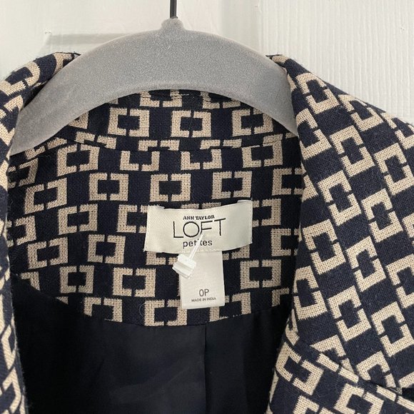 Ann Taylor LOFT Petite Cropped Blazer - Picture 2 of 4